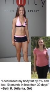 Trinity Fitness Bikini Body transformation program maximizes weight loss