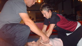 Are You Prepared instructor Jamie Nowak teaching women's self defense at Trinity Fitness in Atlanta Georgia